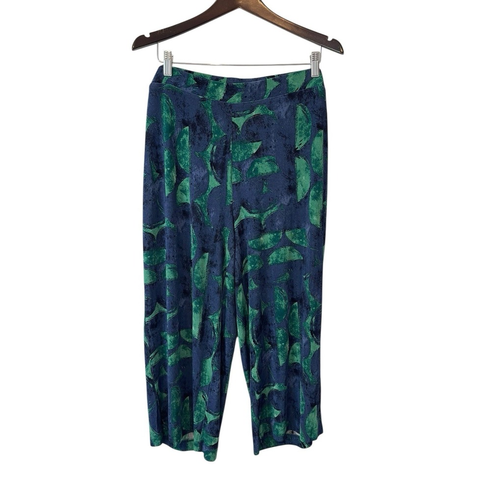 Women's Chicos Travelers Half Moon Crop Wide leg Pants Size XL P Artsy Flowy - Picture 3 of 8